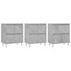 vidaXL Sideboards 3 Stk. Betongrau Holzwerkstoff