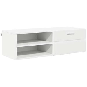 vidaXL Holzschrank 100,5 x 39 x 30 cm Wei&szlig; Holzwerkstoff