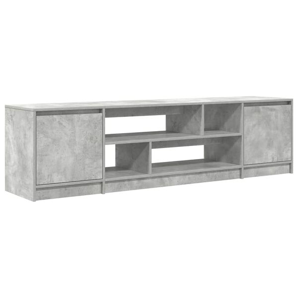 vidaXL TV-Schrank Betongrau 188,5x41x50 cm Holzwerkstoff