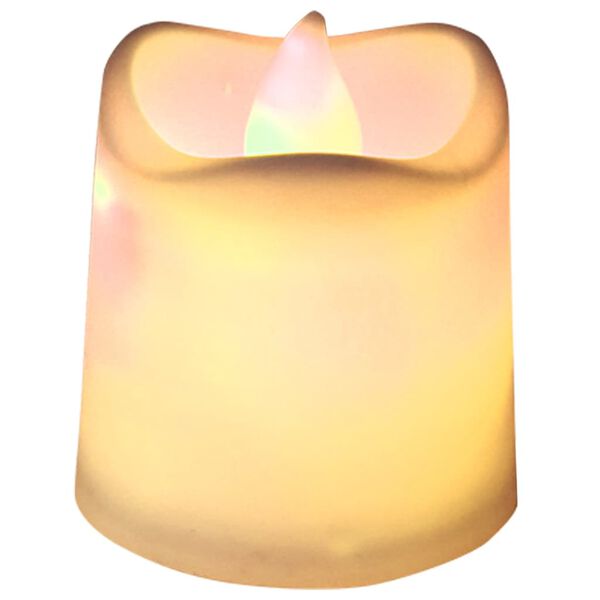 vidaXL LED-Teelichter 24 Stk. Flammenlos Elektrisch Warmwei&szlig;