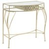 vidaXL Beistelltisch Franz&ouml;sischer Stil Metall 82x39x76 cm Golden