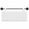 vidaXL H&auml;ngevorderseite Wandmontiert Uni Wei&szlig; 110 x 55 x 5 cm Stoff