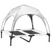 vidaXL Hundebett Silber Grau 92 x 77 x 82,5 cm Stahl