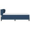 vidaXL Boxspringbett mit Matratze mit Kopfteil Blau 90 x 190 cm Stoff