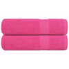 vidaXL Badet&uuml;cher FROGN 2 Stk. Rosa 100x150 cm 360 g/m&sup2;