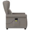 vidaXL Massagesessel Elektrisch Taupe Stoff
