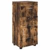 vidaXL Badezimmerschrank-Set TULUM Ger&auml;ucherte Eiche 37 x 31,5 x 82 cm