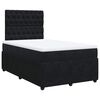 vidaXL Boxspringbett mit Matratze Schwarz 120x200 cm Samt