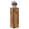 vidaXL Pflanzenst&auml;nder Altholz-Optik 33x33x100 cm Holzwerkstoff