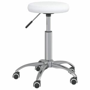 vidaXL Esszimmerstuhl Wei&szlig; Kunstleder