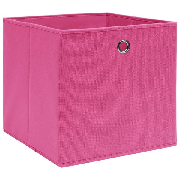 vidaXL Aufbewahrungsboxen 4 Stk. Vliesstoff 28x28x28 cm Rosa