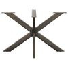 vidaXL Esstischbein in Spinnenform Naturstahl 120x68x(72-73) cm Stahl