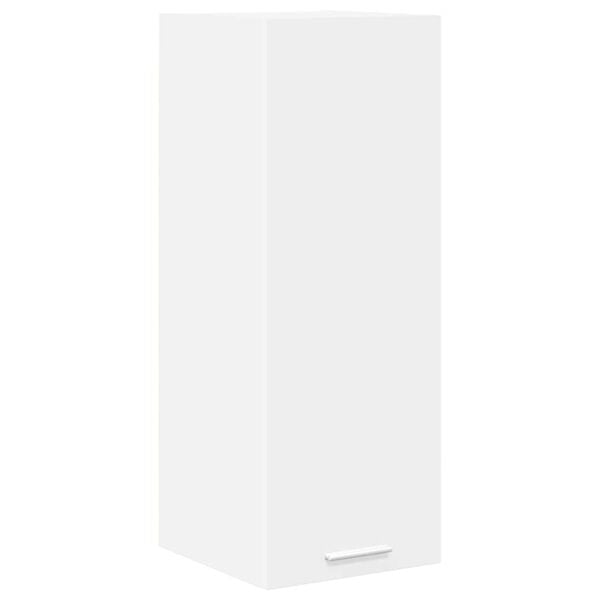vidaXL H&auml;ngeschrank mit Speicher Wei&szlig; 30 x 31 x 80 cm Holzwerkstoff