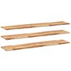 vidaXL Schweberegale 3 Stk. 120x30x2 cm Massivholz Akazie &Ouml;lbehandelt
