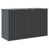 vidaXL Gartenlagerbox Schwarz 214 x 82 x 132 cm Stahl