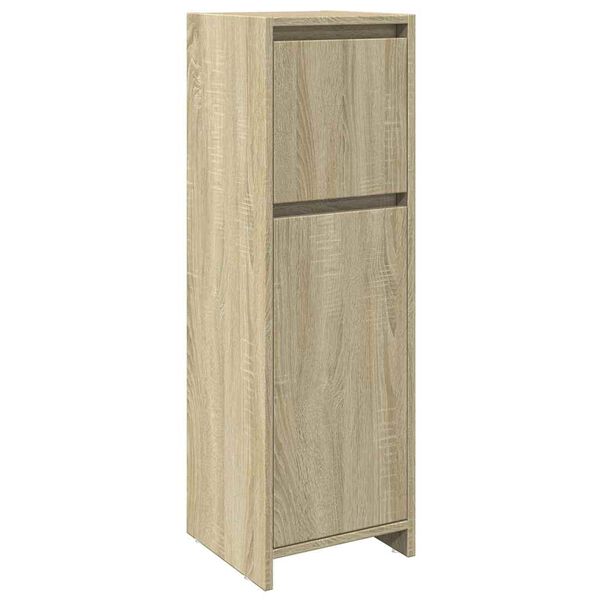 vidaXL Badezimmerschrank Sonoma-Eiche 30x30x95 cm Holzwerkstoff