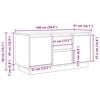 vidaXL TV-Schrank mit LED-Leuchten Altholz-Optik 100x41x50 cm