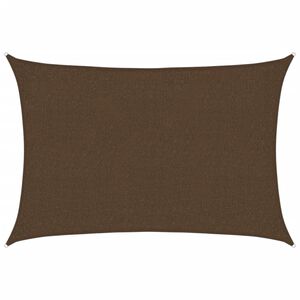 vidaXL Sonnensegel 160 g/m&sup2; Braun 2x3 m HDPE
