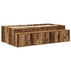 vidaXL Bettrahmen mit Speicher Artisan-Eiche 70 x 190 cm Holzwerkstoff