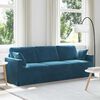 vidaXL Sofa Blau 228 x 78 x 80 cm Samt