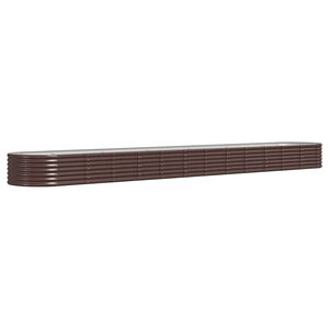 vidaXL Hochbeet Verzinkter Stahl 512x80x36 cm Braun
