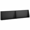 vidaXL St&uuml;tzmauer 2 stk. 80 x 12 x 50 cm Stahl Schwarz