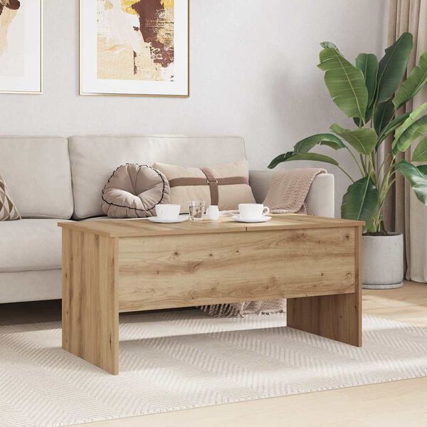 vidaXL Couchtisch Artisan-Eiche 102 x 50,5 x 46,5 cm Holzwerkstoff