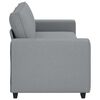 vidaXL 3-Sitzer-Sofa Hellgrau 220x77x82 cm Stoff