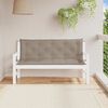 vidaXL Gartenbank-Auflage Taupe 150x(50+50)x7 cm Oxford-Gewebe