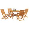 vidaXL Garten Essgruppe 5 pcs Braun Akazie Massivholz