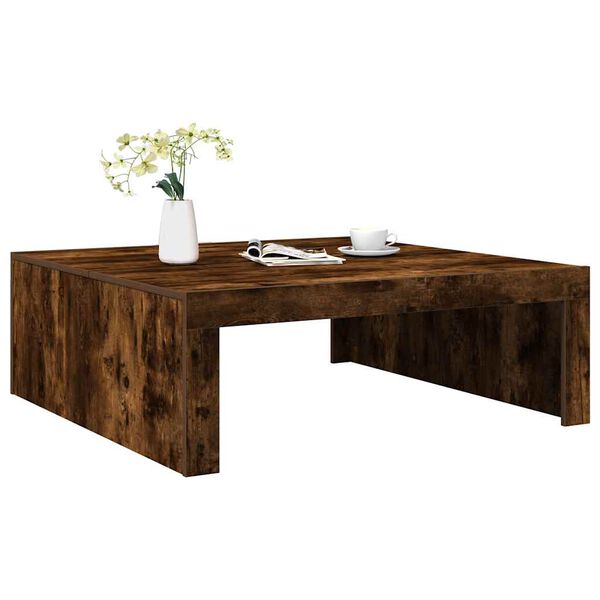 vidaXL Couchtisch R&auml;uchereiche 100x100x35 cm Holzwerkstoff