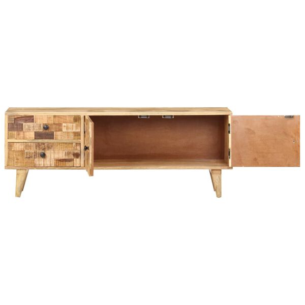 vidaXL TV-Schrank 120x30x45 cm Mangoholz Massiv