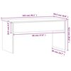 vidaXL Couchtisch Braun Eichen-Optik 102x50,5x52,5 cm Holzwerkstoff