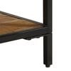 vidaXL Nachttisch Braun 40 x 35 x 50 cm Massives Mango Holz und Metall