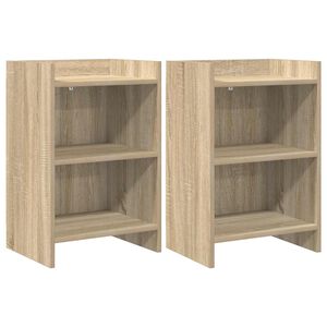 vidaXL Nachttische 2 pcs Sonoma-Eiche 40 x 30 x 60 cm Holzwerkstoff