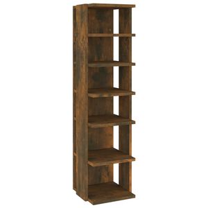vidaXL Schuhregal R&auml;uchereiche 27,5x27x102 cm Holzwerkstoff
