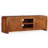 vidaXL TV-Schrank Massivholz mit Honigfarbenem Finish 120x30x40 cm
