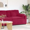 vidaXL Modulares Sofa Endmodul mit Armlehne Kissen Weinrot 100 cm