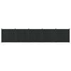 vidaXL Zaunelement 5 pcs WPC und Aluminium Schwarz