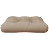 vidaXL Palettenkissen Taupe 50x50x12 cm Stoff