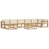 vidaXL Outdoor-Sofagarnitur 8 pcs Wei&szlig; Massivholz Akazie