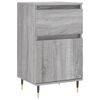 vidaXL Sideboards 2 Stk. Grau Sonoma 40x35x70 cm Holzwerkstoff