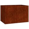 vidaXL Pflanzk&uuml;bel Rostig 120x80x80 cm Wetterfester Stahl