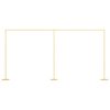 vidaXL Hochzeitsbogen Gold 657 x 35 x 300 cm Stahl