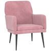 vidaXL Sessel Rosa 62x79x79 cm Samt