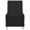 vidaXL | Modulares Armfreies Sofa | Schwarz 55 x 74 x 82 cm Kunstleder