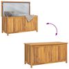 vidaXL Gartenbox 114x50x58 cm Massivholz Teak