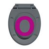 vidaXL Toilettensitz mit Absenkautomatik Grau Oval