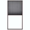 vidaXL Insektenschutz-Plissee f&uuml;r Fenster Aluminium Braun 80x160 cm