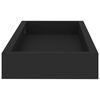 vidaXL Loggia Wandregale 2 Stk. Schwarz 40x15x4 cm MDF